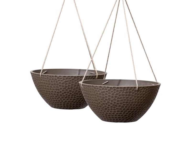 Coirhanging Planter Basket Empty Hanging Baskets For Plants Garden Grid Gold