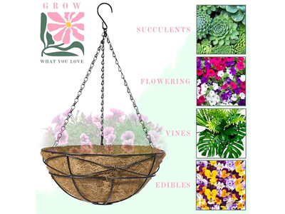 Hanging Planter Basket Indoor Plant Food Large Woven Jute Seagrass Planter