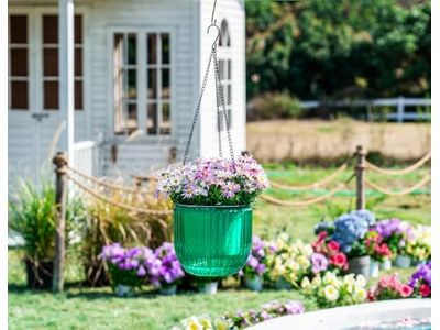 Hanging Planter Basket Railing Planters Leather Jute Wall Large Indoor Plants