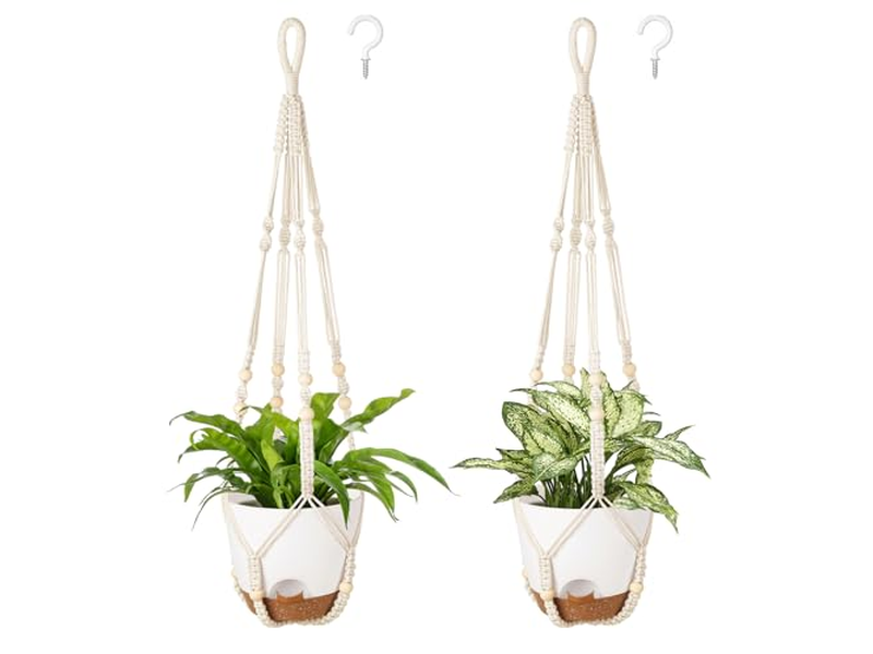 Hanging Planter Basket With Liner Planters Baskets For Plants Rope