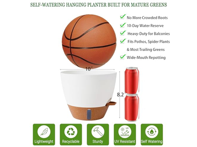 Plant Hangers Outdoor Coconut Liner Hanging Planter Wicker Planters Basket Wall