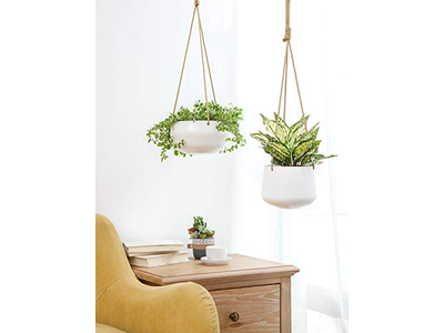 Rattan Hanging Plant Pot 12 Baskets For Plants 4 Pack Planter Basket Hangers