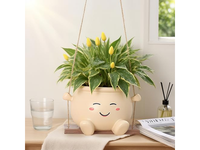 Hanging Planter Coco Liner Coconut Rattan Basket Decorative Clearance Flat