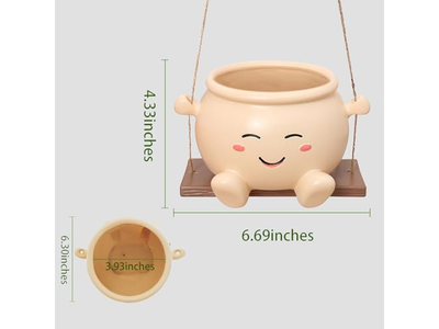 Hanging Planter Coco Liner Coconut Rattan Basket Decorative Clearance Flat